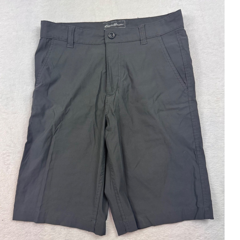 Eddie Bauer Travex Mens 30 Shorts Gray Nylon Spandex Hiking Outdoor Travel